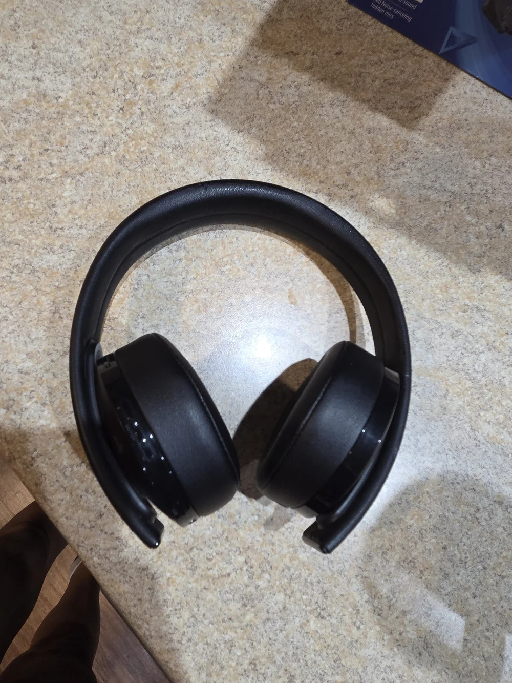 Playstation Gold Wireless Headaet Black Foldable Over-Ear Headphones